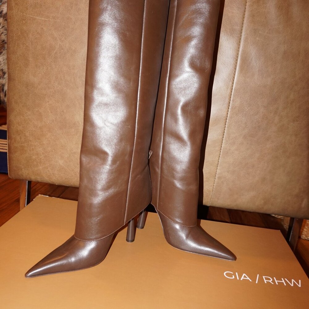 NEW Gia Borghini Leather Knee-High Boots | Size 36 | Never Worn